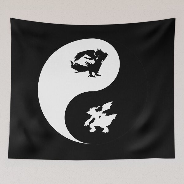 Item preview, Zekrom Reshiram Black White Yin Yang designed and sold by Clauxel.