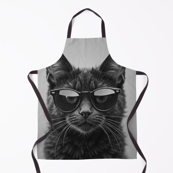 Item preview, Cool B&W Black Cat in Sunglasses designed and sold by VFXguy.
