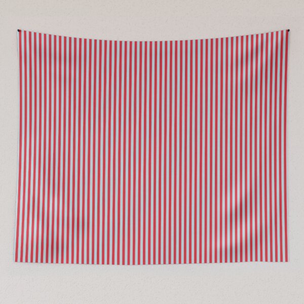 Item preview, Red and Light Blue Vertical Stripe Classic Pattern designed and sold by Mindful Wall Art Studio.