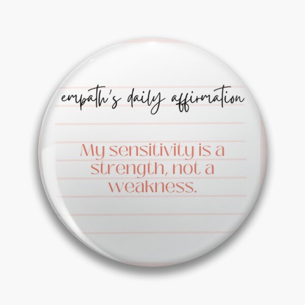 Aperçu de l'œuvre Affirmation - la sensibilité est ma force créée et vendue par GenuineEmpath.com.