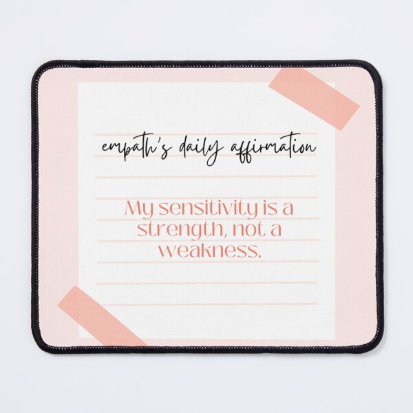 Item preview, Affirmation - sensitivy is my strength designed and sold by GenuineEmpath.com.