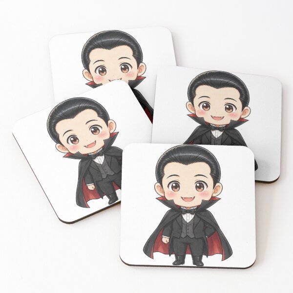 Item preview, Dracula Classic Anime Chibi Sticker - Halloween designed and sold by Lesley D.