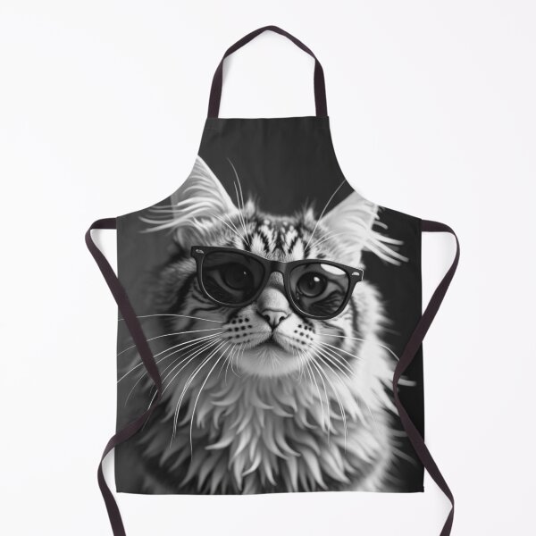 Item preview, Cool B&W Maine Coon Cat in Sunglasses designed and sold by VFXguy.