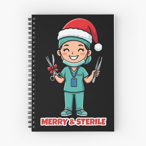 Item preview, Merry and Sterile Funny Surgical Tech Christmas designed and sold by Woventique.