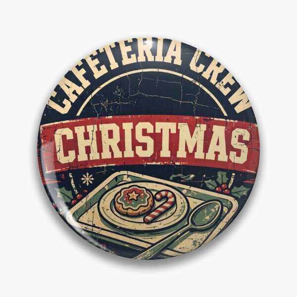 Item preview, Cafeteria Crew Christmas Shirt - Funny School Lunch Badge Tee designed and sold by KERK Art and Design.