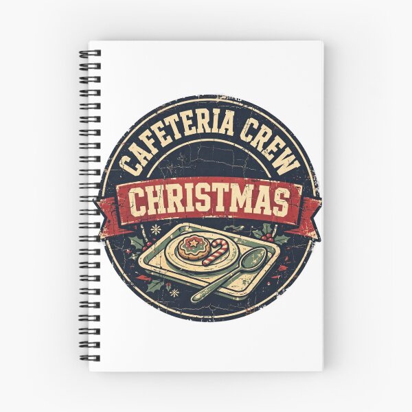 Item preview, Cafeteria Crew Christmas Shirt - Funny School Lunch Badge Tee designed and sold by KERK Art and Design.