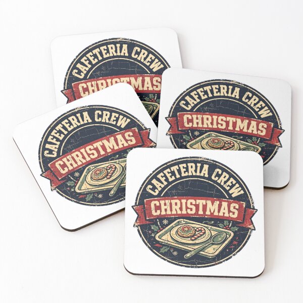 Item preview, Cafeteria Crew Christmas Shirt - Funny School Lunch Badge Tee designed and sold by KERK Art and Design.