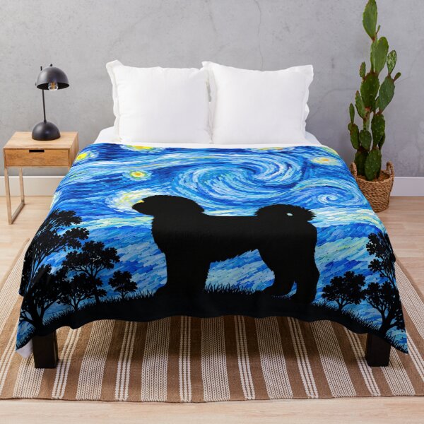 Item preview, Funny Shih Tzu Dog Starry Night Painting Moon Star Mom Dad Kids designed and sold by FurryHavenPH.