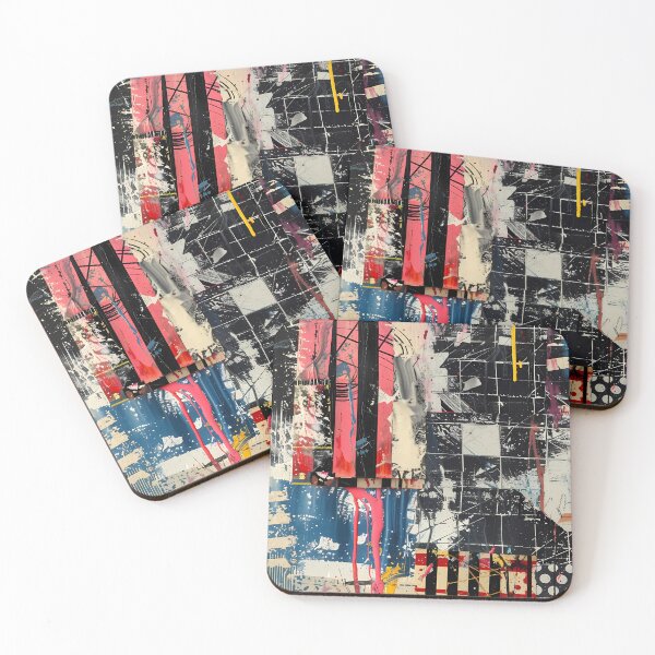 Item preview, Urban Chaos – Contemporary Abstract Mixed-Media Collage designed and sold by Artdavesalzburg.