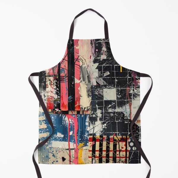 Item preview, Urban Chaos – Contemporary Abstract Mixed-Media Collage designed and sold by Artdavesalzburg.