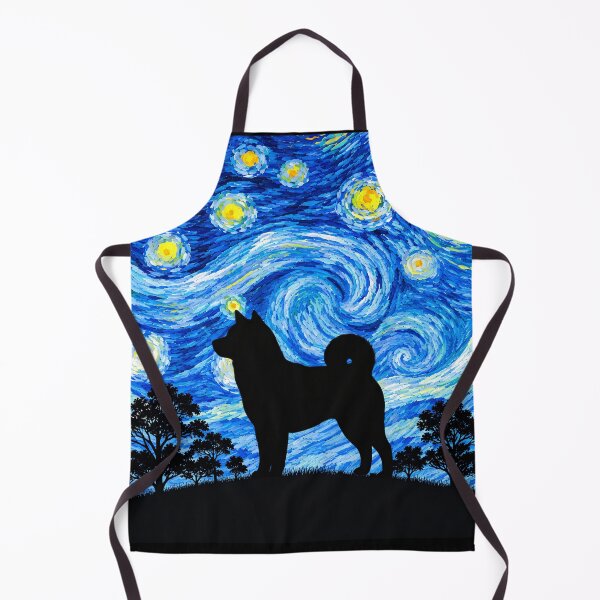 Item preview, Funny Shiba Inu Dog Starry Night Painting Moon Star Mom Dad Kids designed and sold by FurryHavenPH.