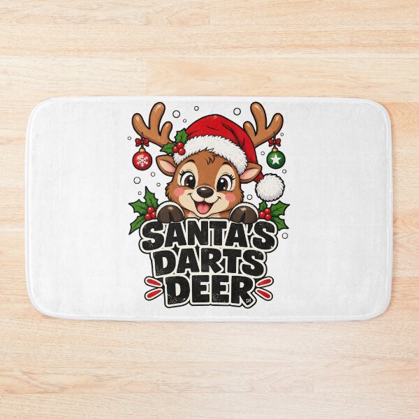 Item preview, Funny Christmas Deer Santa Hat T-Shirt designed and sold by DesignArtist.ia.