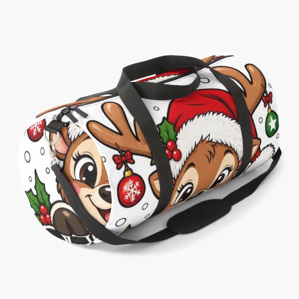 Item preview, Funny Christmas Deer Santa Hat T-Shirt designed and sold by DesignArtist.ia.