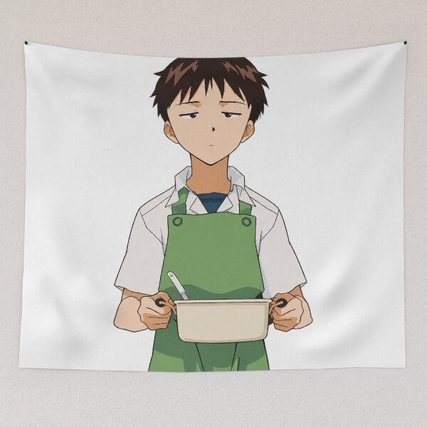 Item preview, Shinji Cooking Quietly designed and sold by Migi-Desu.