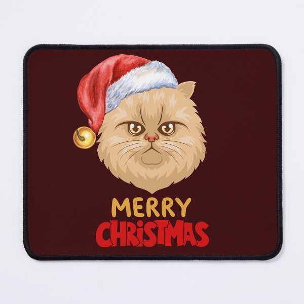 Item preview, Cute Persian Cat Merry Christmas Holiday Art designed and sold by stormk10.