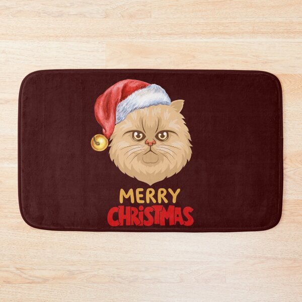 Item preview, Cute Persian Cat Merry Christmas Holiday Art designed and sold by stormk10.