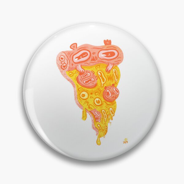 Item preview, Trippy Monster Pizza Slice Lowbrow Surreal Graphic Illustration designed and sold by Nate Bear.