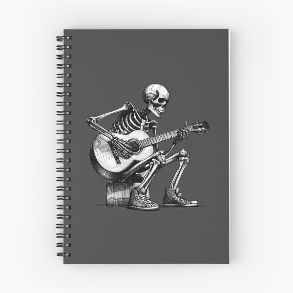 Item preview, Skeleton Playing Acoustic Guitar designed and sold by Lady-K-.