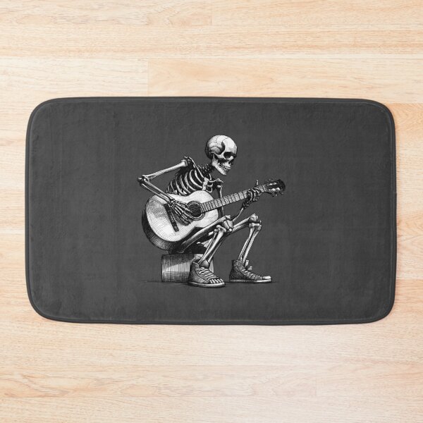 Item preview, Skeleton Playing Acoustic Guitar designed and sold by Lady-K-.