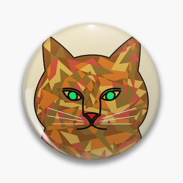 Item preview, Camouflage cat head (beige background) designed and sold by yuretzius.