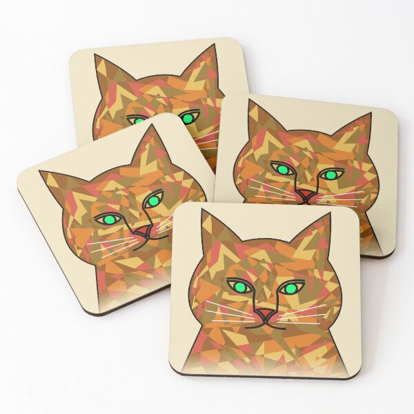 Item preview, Camouflage cat head (beige background) designed and sold by yuretzius.