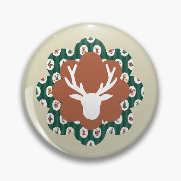 Item preview, Rustic Reindeer Silhouette with Pink Plaid Pattern Holiday Decor Art designed and sold by Liberarteprint.