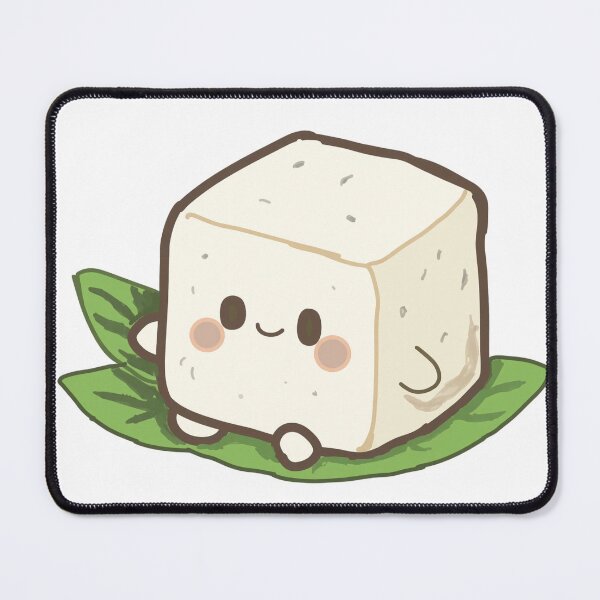Item preview, Cute Kawaii Tofu Cute Tofu Cube designed and sold by Selvara-Nuit.