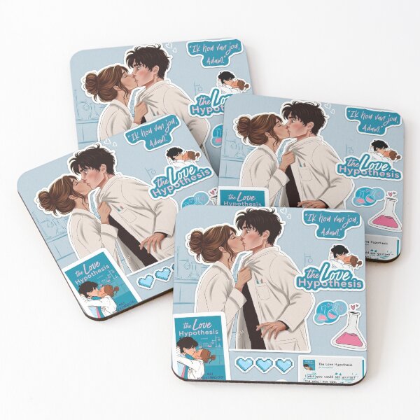 Item preview, Adam & Olive digital art | The Love Hypothesis Inspired Romance Stickers designed and sold by Fandom Universe.
