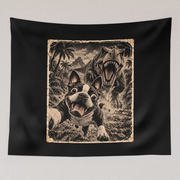 Item preview, Boston Terrier T-Rex  designed and sold by a-turner-paint.