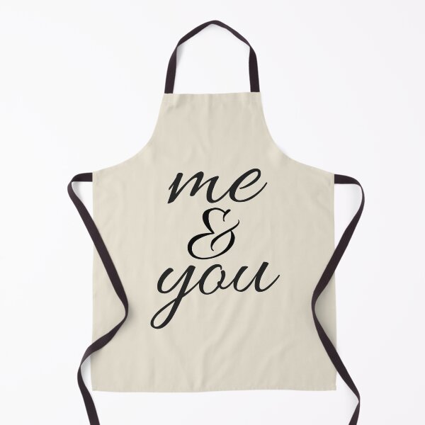 Item preview, me & you - Minimalist Beige and Black Typography Art designed and sold by Cloofur.