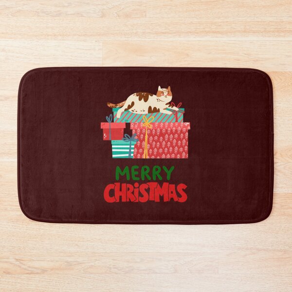 Item preview, Cute Persian Cat Merry Christmas Holiday Art designed and sold by stormk10.