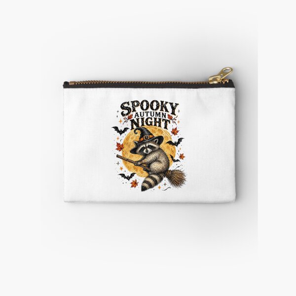 Item preview, Spooky Autumn Night Raccoon Witch Halloween Vintage Fall Design designed and sold by anemiche.