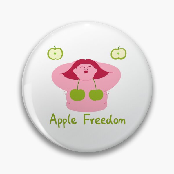 Item preview, Apple Freedom Cute Fruit Pun Body Positive designed and sold by spacecodot.