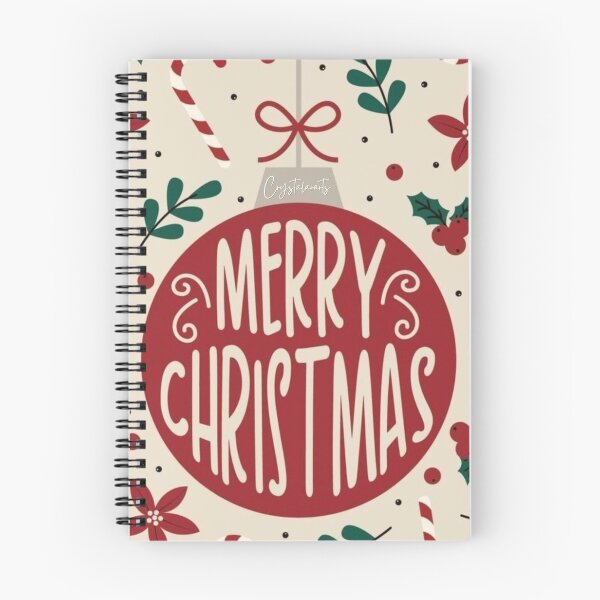 Item preview, ​Merry Christmas Red Ornament Typography Illustration designed and sold by crystalar95.