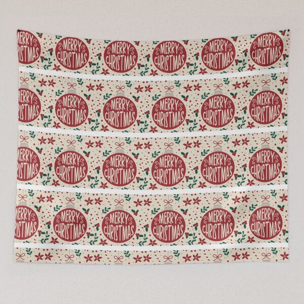 Item preview, ​Merry Christmas Red Ornament Typography Illustration designed and sold by crystalar95.