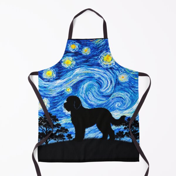 Item preview, Funny Sheepadoodle Dog Starry Night Painting Moon Star Mom Dad Kids designed and sold by FurryHavenPH.