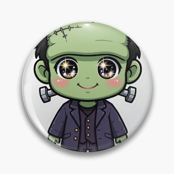 Item preview, Frankenstein Classic Anime Chibi Sticker - Halloween designed and sold by Lesley D.