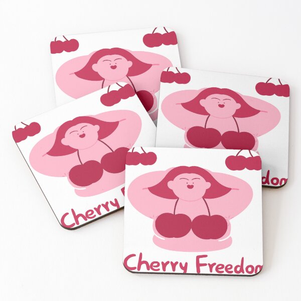 Item preview, Cherry Freedom Cute Cherry Pun Funny Body Positive designed and sold by spacecodot.