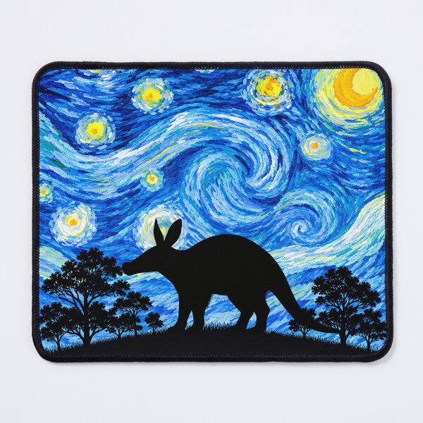 Item preview, Funny Aardvark Starry Night Painting Moon Star Zoo Boys Girls designed and sold by FurryHavenPH.