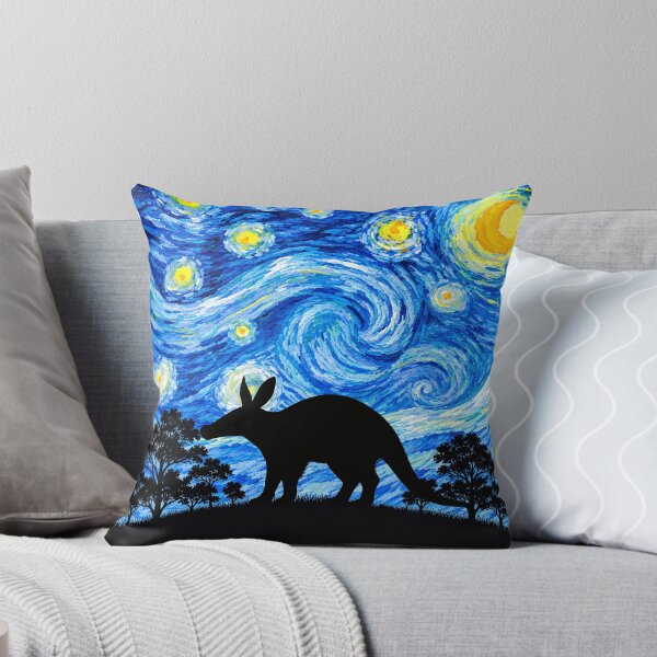 Item preview, Funny Aardvark Starry Night Painting Moon Star Zoo Boys Girls designed and sold by FurryHavenPH.