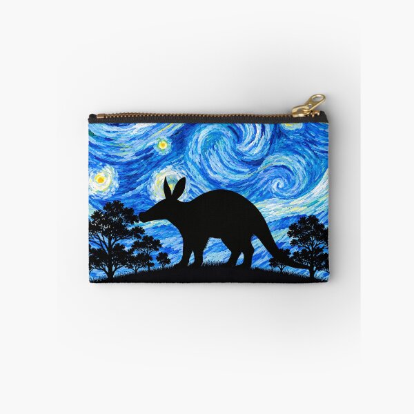 Item preview, Funny Aardvark Starry Night Painting Moon Star Zoo Boys Girls designed and sold by FurryHavenPH.