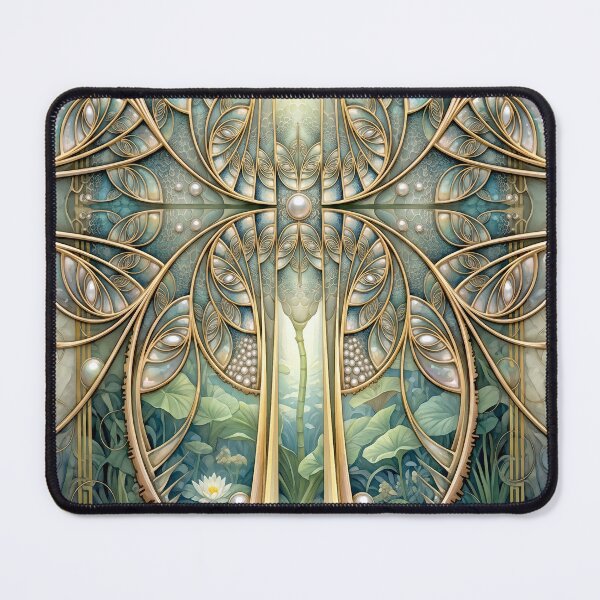 Item preview, Art Nouveau Golden Lily Pad Gateway designed and sold by Frackxion.