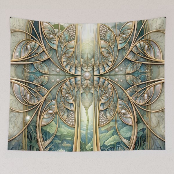 Item preview, Art Nouveau Golden Lily Pad Gateway designed and sold by Frackxion.