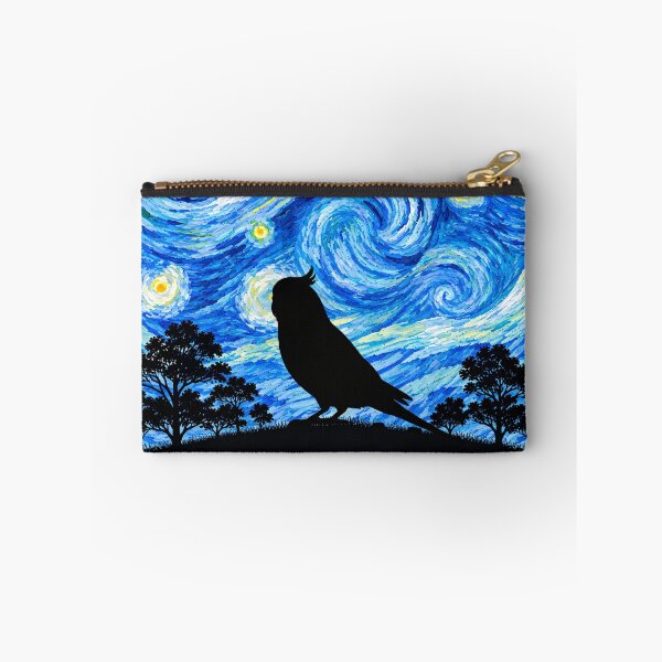 Item preview, Funny Budgie Bird Starry Night Painting Moon Star Zoo Boys Girls designed and sold by FurryHavenPH.