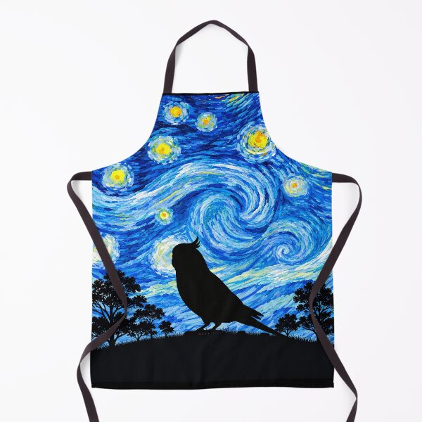 Item preview, Funny Budgie Bird Starry Night Painting Moon Star Zoo Boys Girls designed and sold by FurryHavenPH.