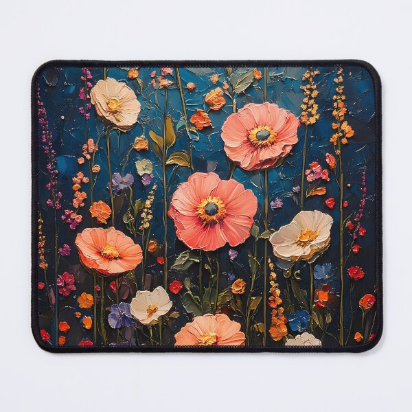 Item preview, Magical Night Garden: Pastose Wildflowers Under the Moon designed and sold by Artdavesalzburg.