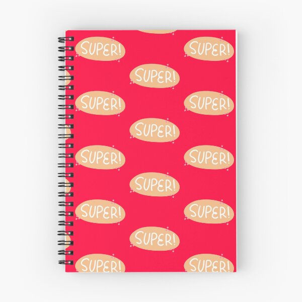 Item preview, Super! Cute Pastel Orange Word Graphic - Positive Vibes Sticker designed and sold by Scro-Ciob-Shop.