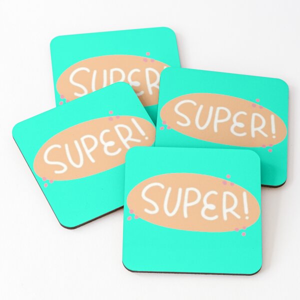 Item preview, Super! Cute Pastel Orange Word Graphic - Positive Vibes Sticker designed and sold by Scro-Ciob-Shop.