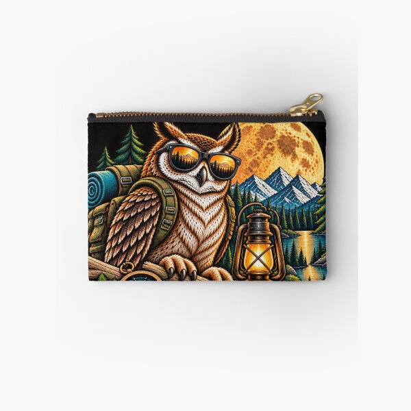 Item preview, Night Shift No Rules – Cool Owl Retro Wilderness Adventure designed and sold by JanRizz.