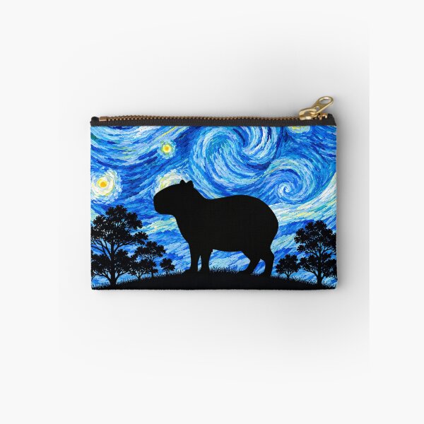 Item preview, Funny Capybara Starry Night Painting Moon Star Zoo Boys Girls designed and sold by FurryHavenPH.